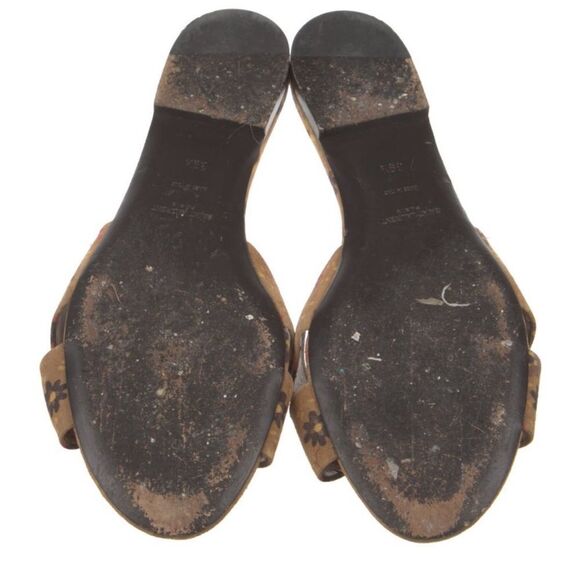Saint Laurent suede printed sandals - Picture 5 of 5
